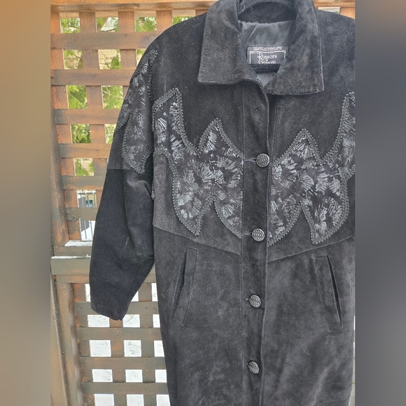 Vintage Rumors & Gossyp Suede Maxi Jacket - Picture 10 of 16